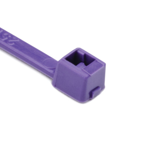 HellermannTyton MilSpec Cable Tie 5.5 Inch Long MS3367 18 Pound Tensile Strength PA66 Purple 1000 Per Bag (111-02572)
