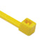 HellermannTyton MilSpec Cable Tie 8 Inch Long MS3367 18 Pound Tensile Strength PA66 Yellow 1000 Per Bag (111-02522)