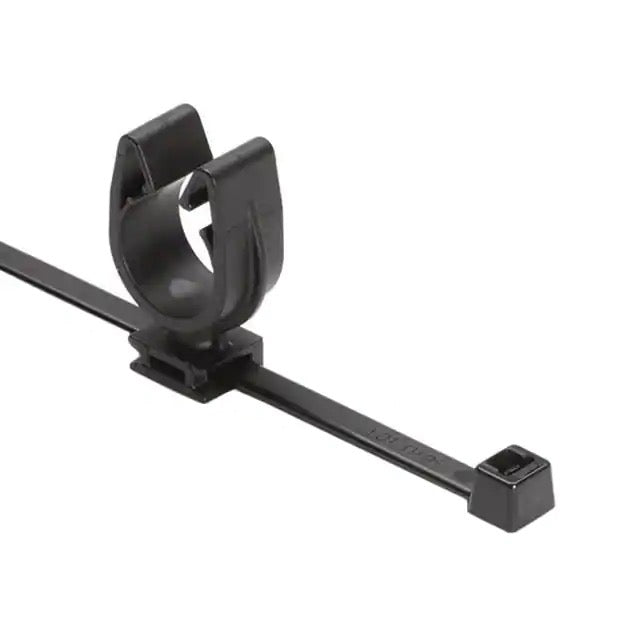 HellermannTyton MOC Clip 14mm Unassembled To T50R Tie PA66HIRHSUV Black 3000 Per Carton (156-01817)