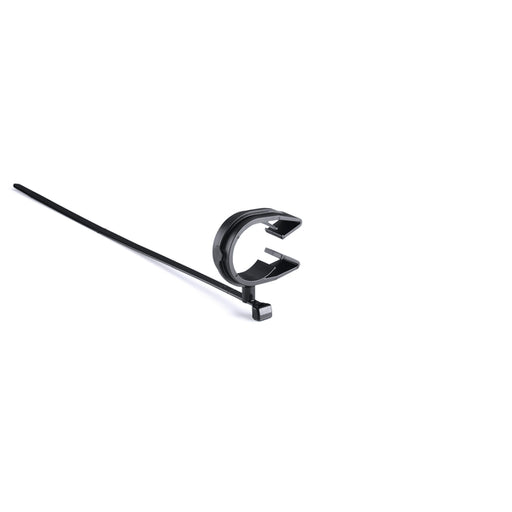 HellermannTyton MOC Clip 26Mm Assembled To T50Smvc Swivel Tie PA66HIRHSUV Black 100 Per Bag (156-04244)