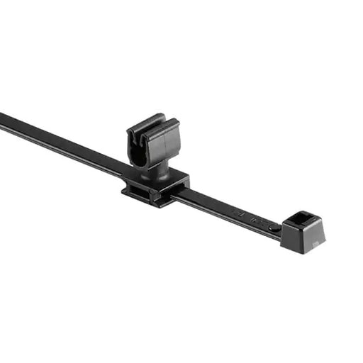 HellermannTyton MOC Clip 5mm Unassembled To T50R Tie PA66HIRHSUV Black 1000 Per Carton (156-01811)