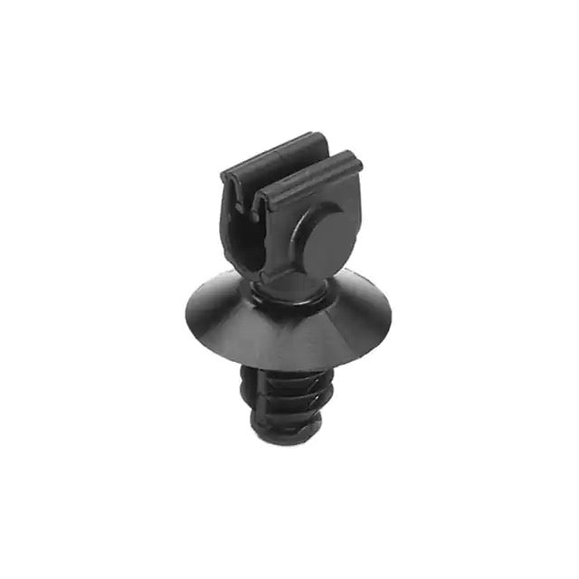 HellermannTyton MOC Clip 5mm With 6.5mm Fir Tree PA66HIRHSUV Black 5000 Per Carton (151-02083)