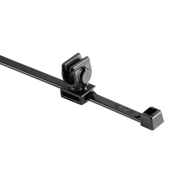 HellermannTyton MOC Clip 6mm Unassembled To T50R Tie PA66HIRHSUV Black 1000 Per Carton (156-01812)