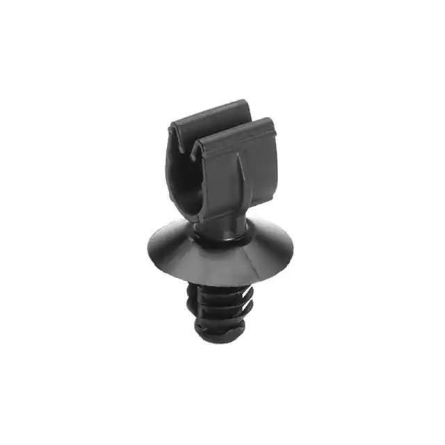 HellermannTyton MOC Clip 7mm With 6.5mm Fir Tree PA66HIRHSUV Black 5000 Per Carton (151-01722)