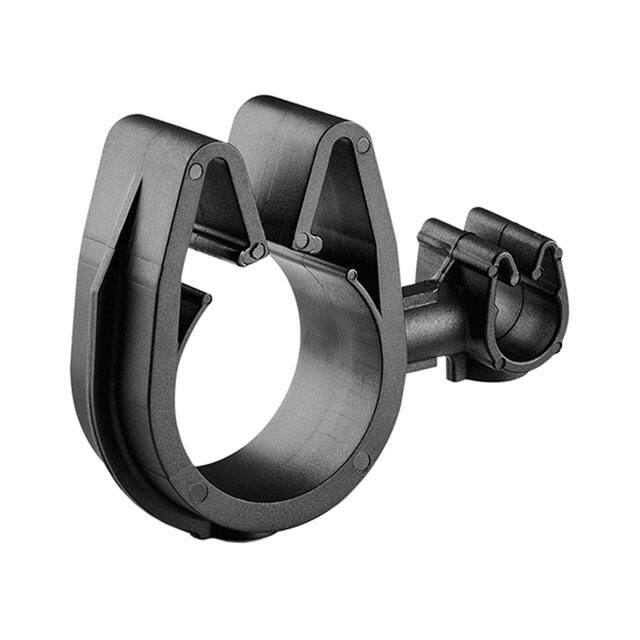 HellermannTyton MOC Clip To MOC Clip 7mm 19mm PA66HIRHSUV Black 2000 Per Carton (156-02312)