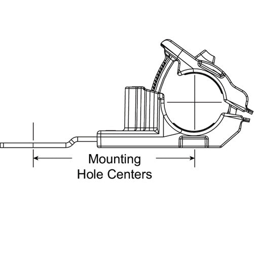 HellermannTyton Ratchet P-Clamp .24 Inch 300 Per Carton (151-01914)