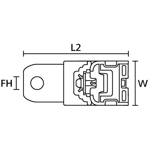 HellermannTyton Ratchet P-Clamp .24 Inch 200 Per Carton (151-01638)