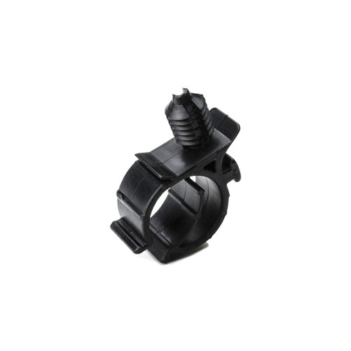 HellermannTyton Side Convoluted Tubing Clip Maximum Bundle Diameter .6 Inch PA66HIRHS Black 5000 Per Package (151-00783)