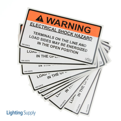 HellermannTyton Solar Label 2017 Code Warning Electrical Shock Hazard 3.75 Inch X 2.0 Inch Vinyl Orange 10 Per Package (596-00893)