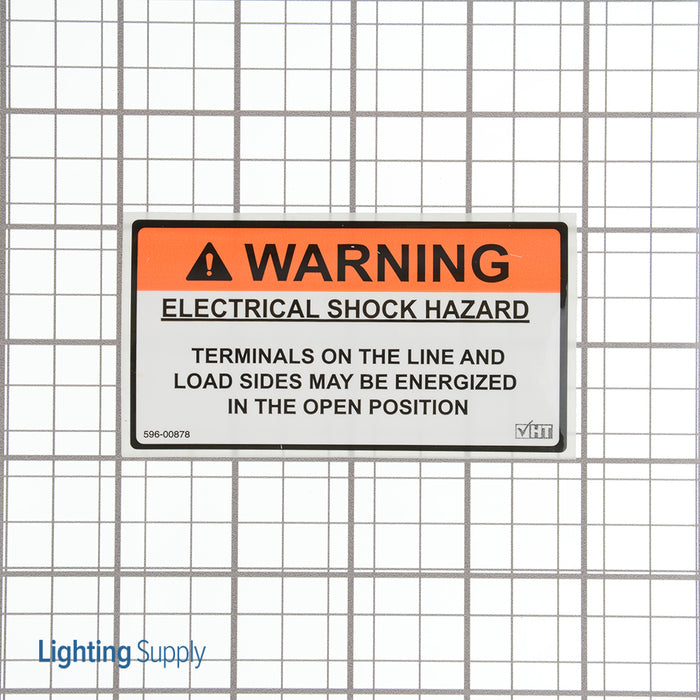 HellermannTyton Solar Label 2017 Code Warning Electrical Shock Hazard 3.75 Inch X 2.0 Inch Vinyl Orange 10 Per Package (596-00893)