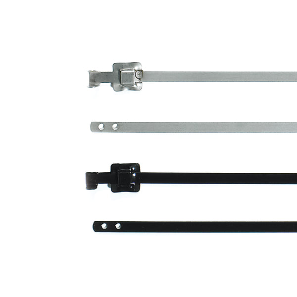 HellermannTyton Stainless Steel Cable Tie 9 Inch Long Stainless Steel (SS316) 100 Per Package (111-91001)