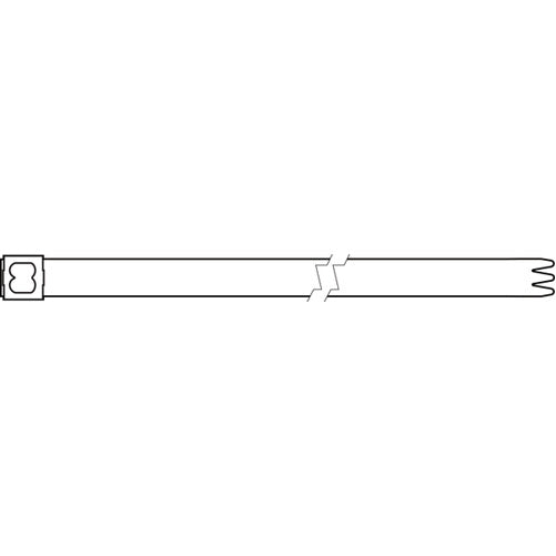 HellermannTyton Stainless Steel Tie 14.3 Inch Long 607 Pounds Tensile Strength SS316 Metal 50 Per Package (111-95149)