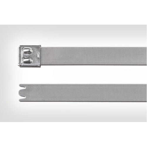 HellermannTyton Stainless Steel Tie 26.8 Inch Long 922 Pounds Tensile Strength SS316 Metal 50 Per Package (111-01303)