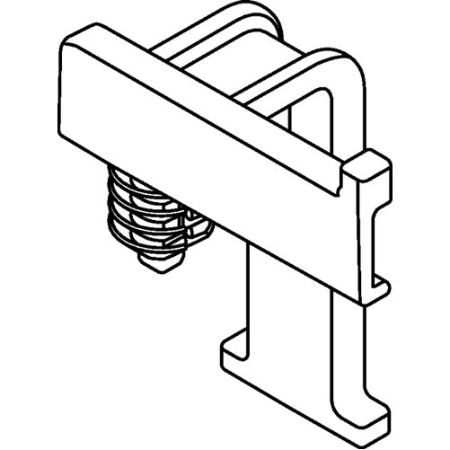 HellermannTyton Standoff Bundling Clip 1.7 Inch Long Panel Thickness .02 Inch 5000 Per Package (151-01125)