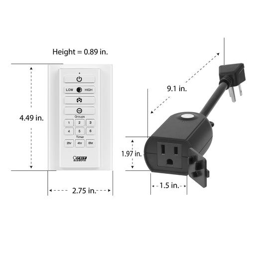 Feit Electric OneSync Landscape Handheld Remote Control + Outdoor Plug (SYNC/PLUG/REM)