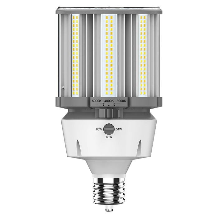 RAB HID Post Top 5-Pin 80 CRI Type B 54W/63W/80W CCT Selectable 3000K/4000K/5000K EX39 Base (HIDFA-80S-EX39-8CCT-BYP/5SP)