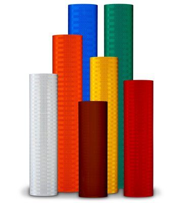3M - 29779 High Intensity Prismatic Reflective Sheeting 3932 Red 18 Inch X 50 Yard (7010343856)