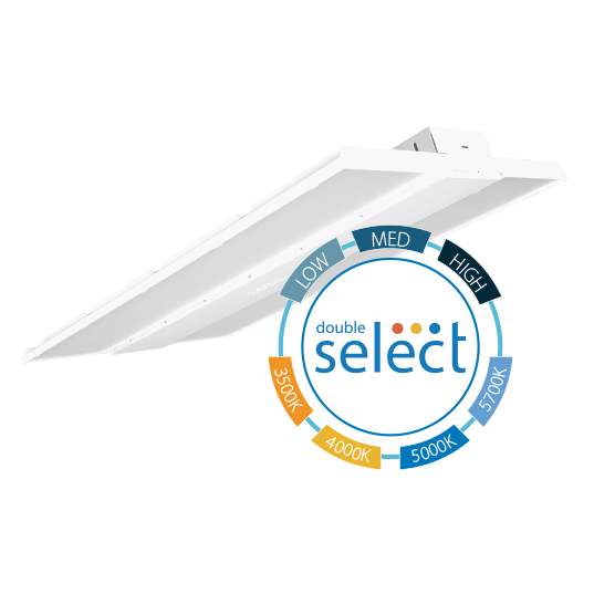 NICOR LED High Performance High Bay Wattage/CCT Selectable 320W/270W/220W 3500K/4000K/5000K/5700K 80 CRI 120-277V With Sensor Socket (HML3320SUSAS8)