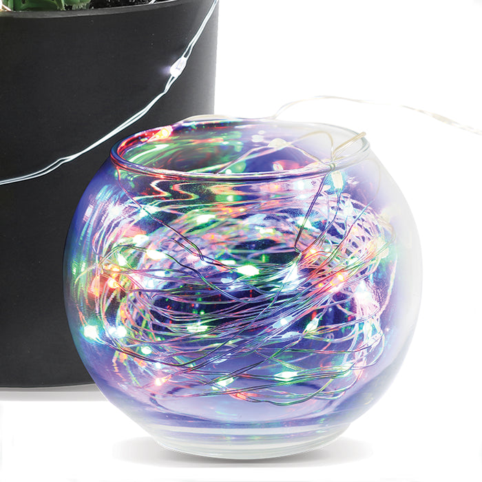 Feit Electric 30 Foot Silver Wire RGB Fairy String Light (FY30-100/RGB/SLV)