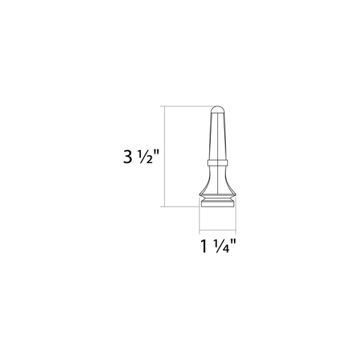 RAB Heritage HTG Finial 1 Black (HTG-FN1B)