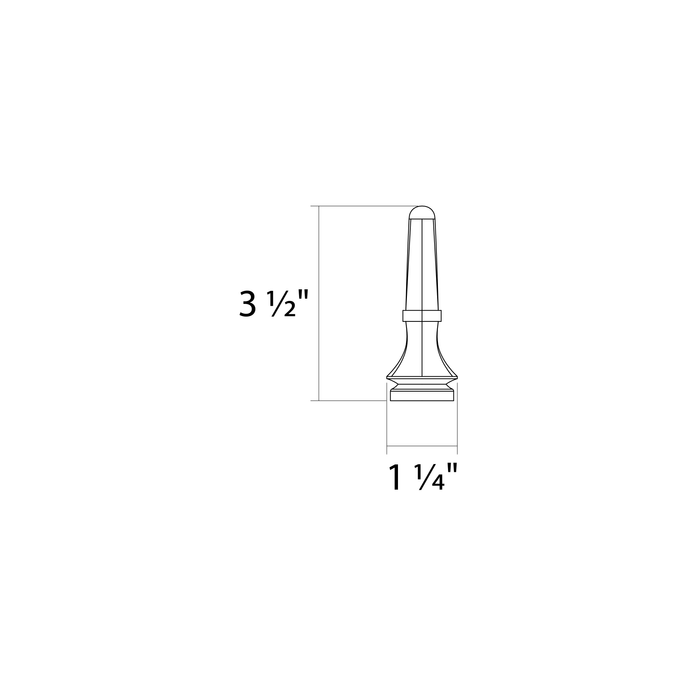 RAB Heritage HTG Finial 1 Black (HTG-FN1B)