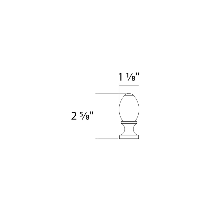 RAB Heritage HTG Finial 3 Bronze (HTG-FN3)