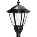 RAB Heritage Round Wattage/CCT Selectable 120W/100W/80W/60W 3000K/4000K/5000K T3/T5 120-277V Pole Mount Black (HTG-RB)
