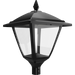 RAB Heritage Square Wattage/CCT Selectable 120W/100W/80W/60W 3000K/4000K/5000K T3/T5 120-277V Pole Mount Black (HTG-SB)