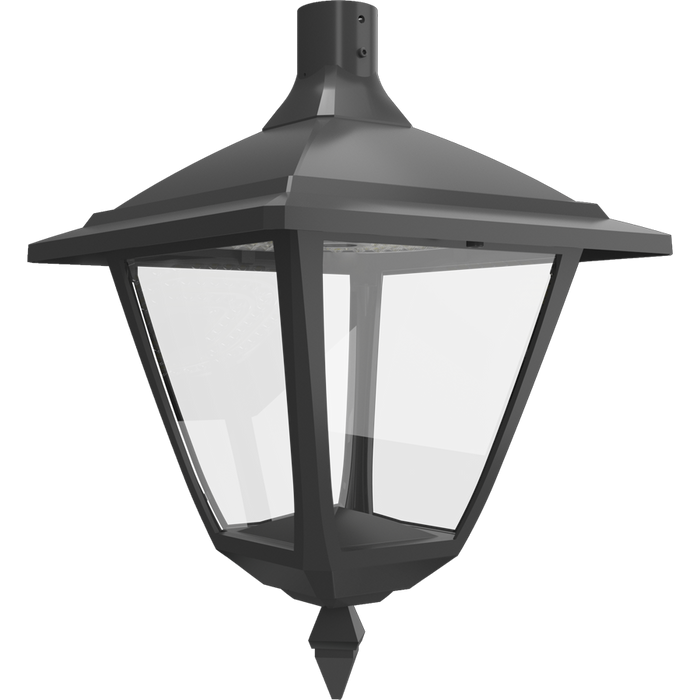 RAB Heritage Square Wattage/CCT Selectable 120W/100W/80W/60W 3000K/4000K/5000K T3/T5 120-277V Pendant Mount Bronze (HTG-SP)