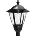 RAB Heritage Decorative Lantern Round With EX39 Base Pole Mount Black (HTGL-RB)