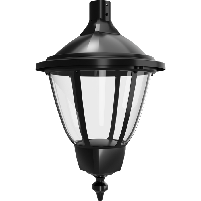 RAB Heritage Decorative Lantern Round With EX39 Base Pendant Mount Black (HTGL-RPB)