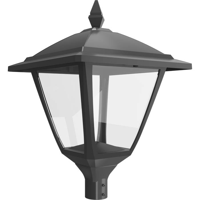 RAB Heritage Decorative Lantern Square With EX39 Base Pole Mount Bronze (HTGL-S)