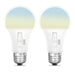 Feit Electric 8.8W [60W Equivalent] Adjustable White Dimmable A19 Light Bulb 2-Pack (OM60DM/6WYCA/2)