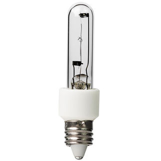 Standard 40W T3 Krypton Halogen 120V Mini Candelabra E11 Base Single Ended Clear JD Bulb (HY40CL/MC120)