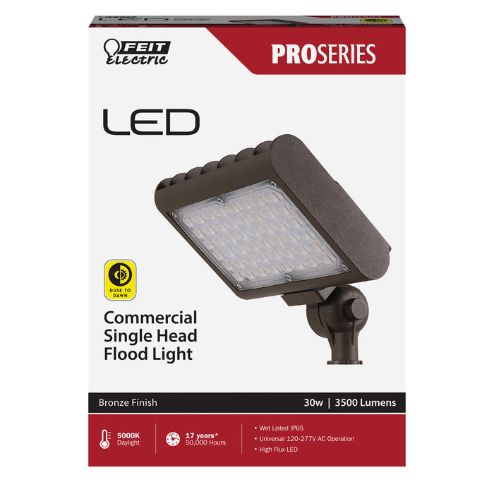 Feit Electric 7 Inch 30W Daylight 5000K 3500Lm Bronze LED Flood Light (S7CSFL/850/BZ)