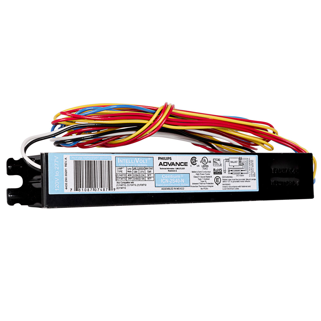 Advance 913710855801 ICN2S40N35I Electronic Ballast — Lighting Supply