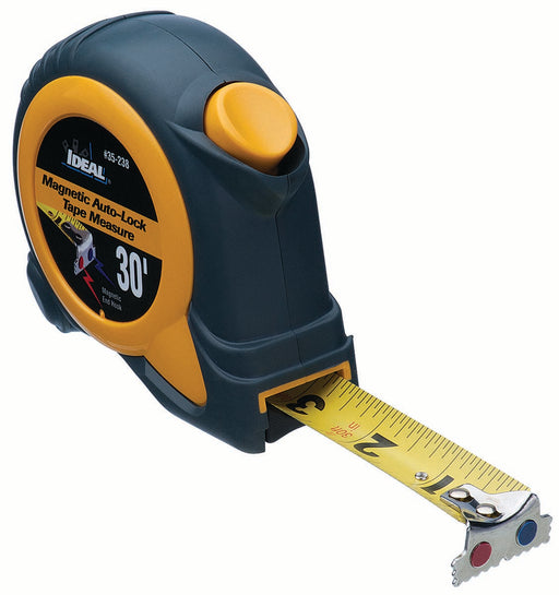 Ideal 30 Foot Mag-Tape Measure With Magnetic Tip Self-Locking (35-238)