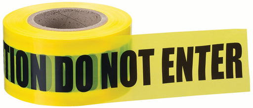 Ideal Barricade Tape Caution Do Not Enter Yellow 3 Inch X1000 Foot 2 Mils (42-012)