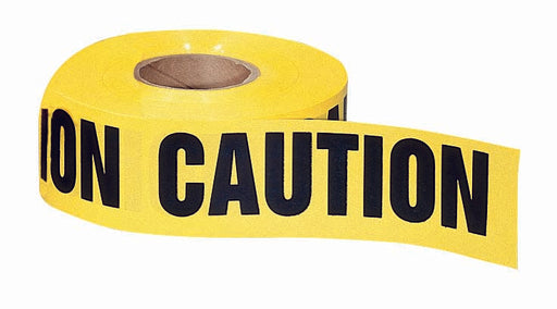 Ideal Barricade Tape Caution Yellow 3 Inch X 1000 Foot (42-001)