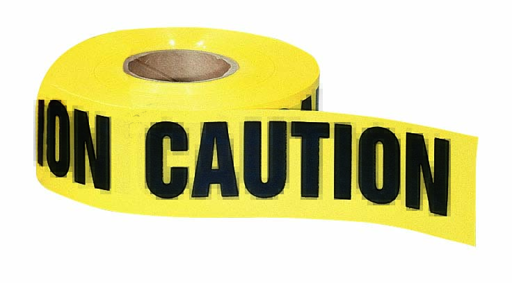 Ideal Barricade Tape Caution Yellow 3 Inch X 1000 Foot (42-001)