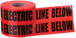 Ideal Detect Underground Caution Buried Electric Line Red 3 Inch (42-201)