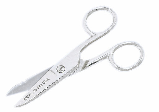 Ideal Electricians Scissors With Stripped Notch 5 Inch (35-088)