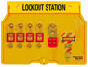 Ideal Four-Lock Station With 4 Locks 12 Tags 2 Hasps (44-778)