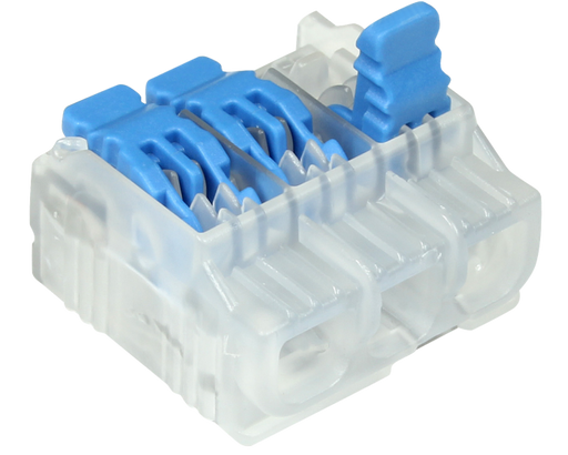 Ideal In-Sure Lever Wire Connector Model L23 3-Port 100 Per Box (30-10L23)