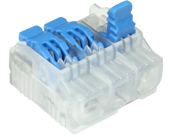 Ideal In-Sure Lever Wire Connector Model L23 3-Port 100 Per Box (30-10L23)