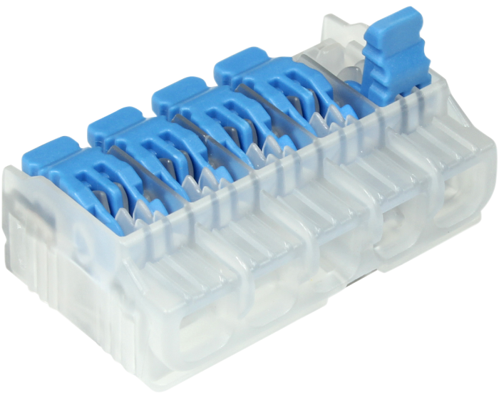 Ideal In-Sure Lever Wire Connector Model L25 5-Port 75 Per Box (30-10L25)