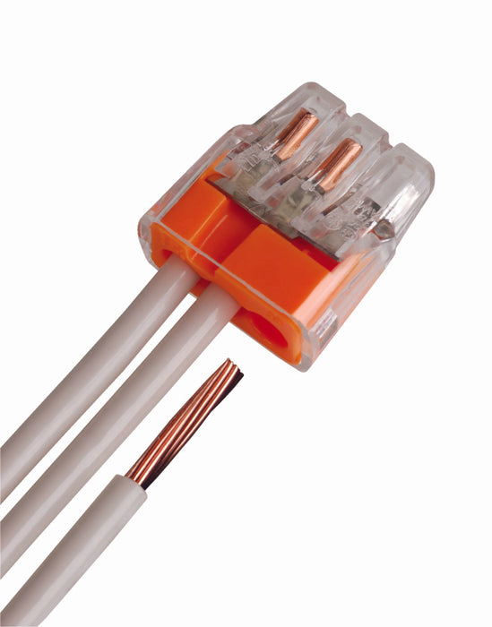 Ideal In-Sure Push-In Connector 33 3-Port Orange 5000 Per Box (30-1633)