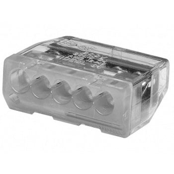 Ideal In-Sure Push-In Wire Connector 87 5-Port Gray 150 Per Jar (30-087J)