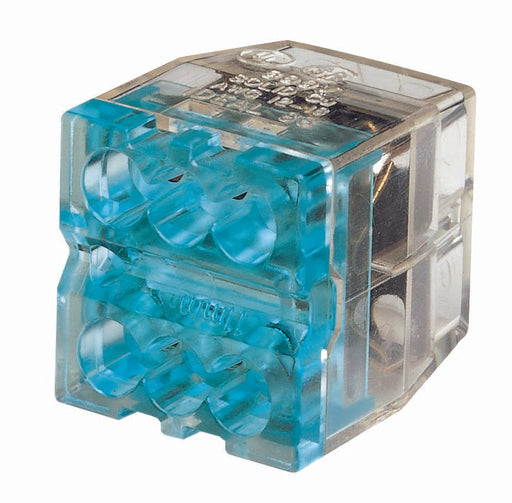 Ideal In-Sure Push-In Wire Connector 88 6-Port Blue 100 Per Jar (30-088J)