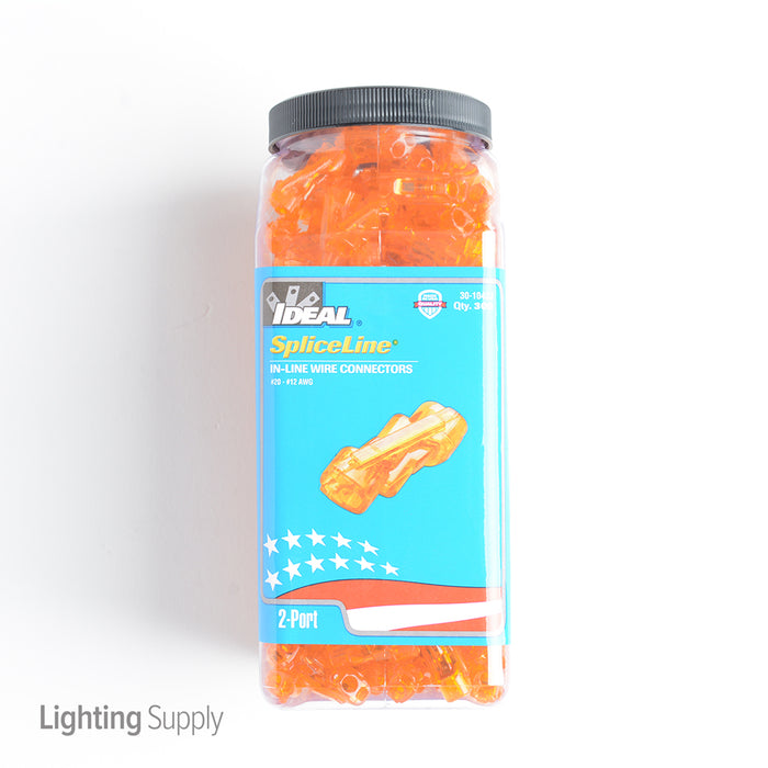 Ideal Spliceline In-Line Wire Connector 42 Orange 300 Per Jar (30-1042J)